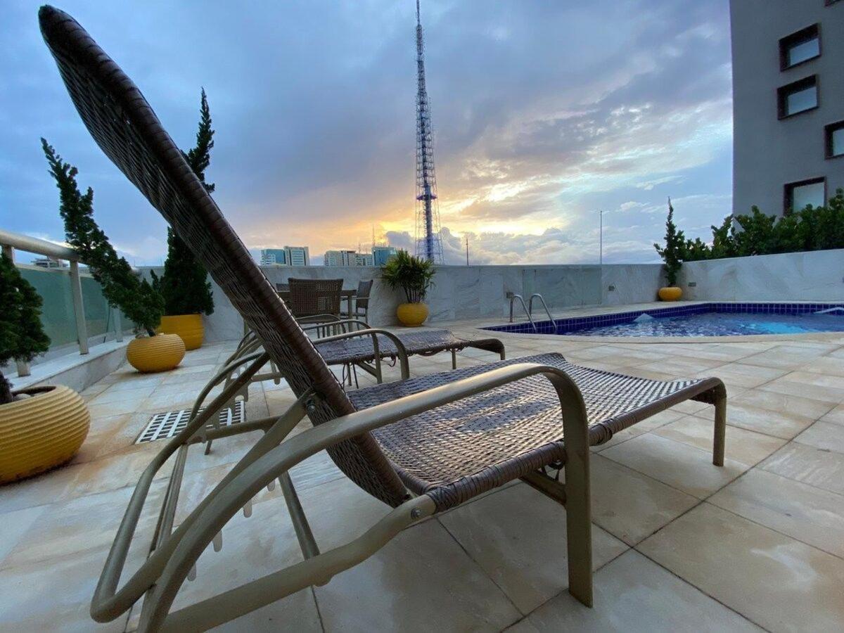 ברזיליה Flat Encantador No 11º Com Vista Pra Torre De Tv מראה חיצוני תמונה